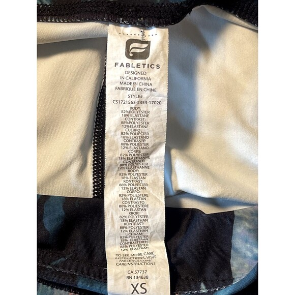 Fabletics Leggings Womens XS Extra Small Gia PowerLite Crop Capri Havana Pockets - Picture 7 of 10
